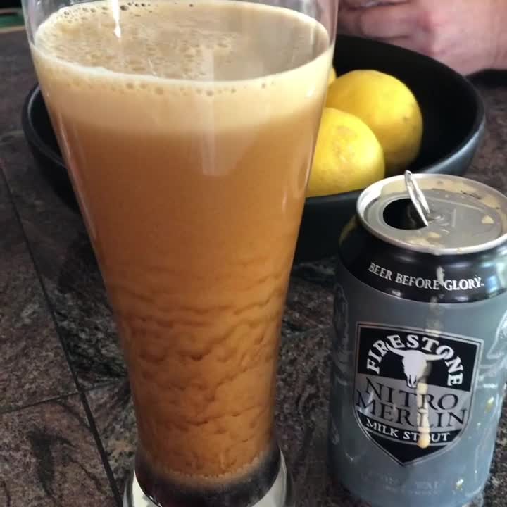 Merlin Milk Stout puts on a show.