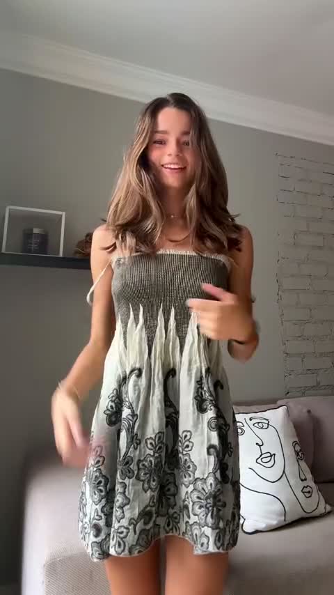 Revealing her fit body