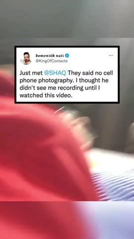 Shaq knows all
